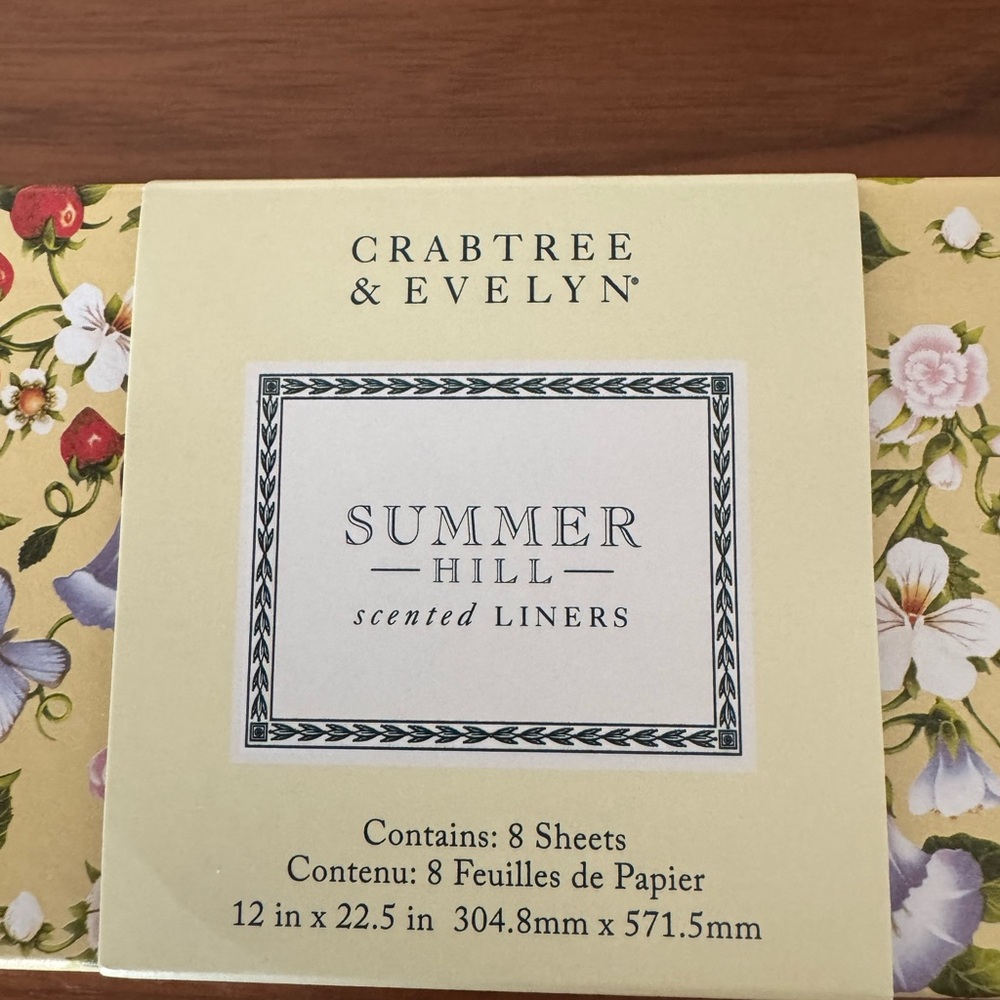 Crabtree & Evelyn Summer Hill Scented Liners - Floral Design - Picture 2 of 3